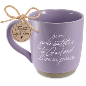 LCP Mug Give Your Battles To God Purple
