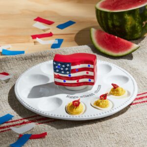 zoe sloas 38 Mud Pie Americana Flag Light Up Sitter; 2 1/2 " x 3 "