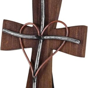 Tabletop Cross 3D Heart Overlay