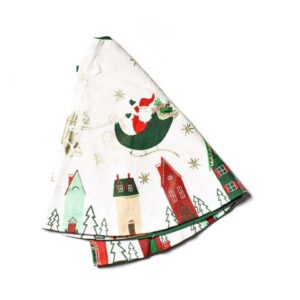Coton Colors Flying Santa Tree Skirt