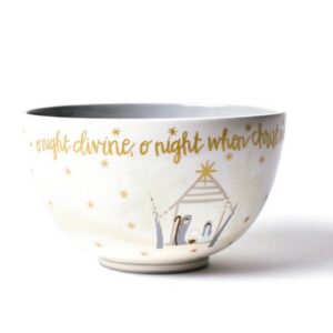 Coton Colors Neutral Fair Skin Nativity 9" Footed Bowl
