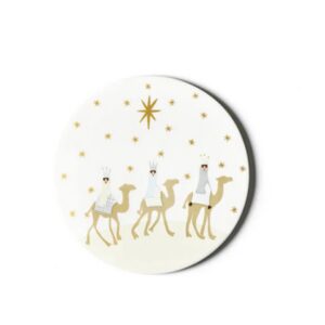 Coton Colors Neutral Nativity Round Trivet