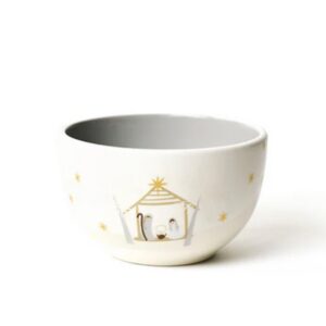 Coton Colors Retro Christmas Village Appetizer Bowl