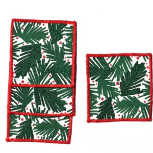 Happy Everything Balsam and Berry Print Cocktail Napkins Set of 4