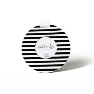 Happy Everything Black Medium Stripe Mini 8.5 Round Frame