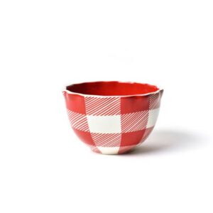 Happy Everything Coton Colors Buffalo Ruffle Small Bowl