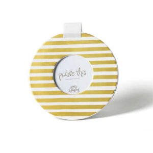 Happy Everything Gold Medium Stripe Mini 8.5" Round Frame
