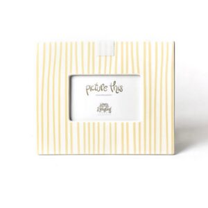 Happy Everything Neutral Skinny Stripe Mini Rectangle Frame, 11in L x 9in W, Fits 4 x 6 Picture,
