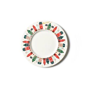 Coton Colors by Laura Johnson Santa Rimmed Dinner Plate