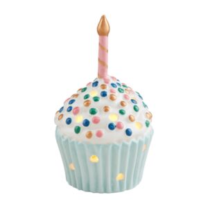 Mud Pie Cupcake Light Up Sitter; 4 1/4 " x 2 3/4 "