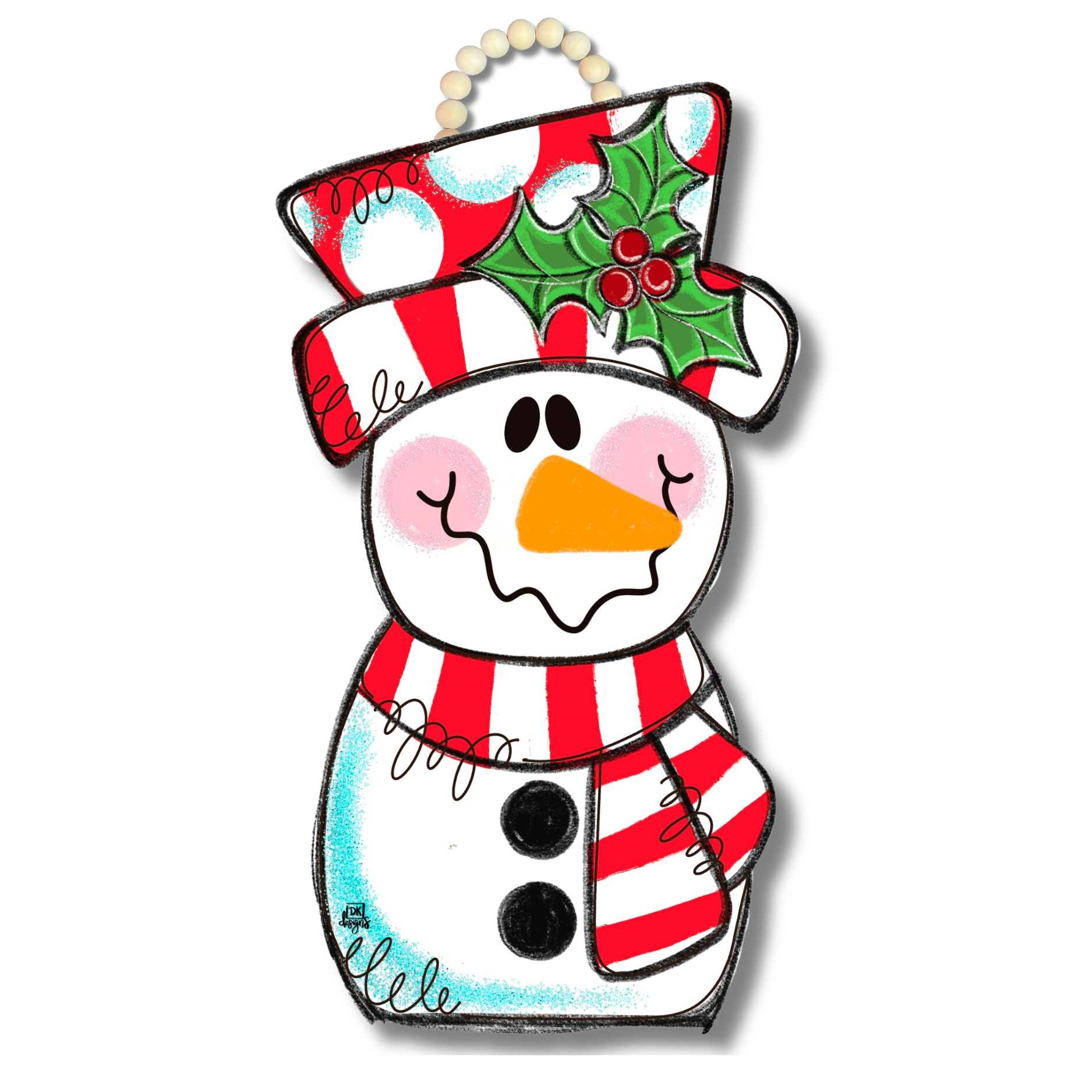 Dk Designs Red Snowman Door Hanger 1 Dk Designs Red Snowman Door Hanger