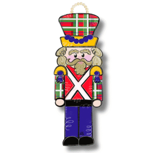 Plaid Solider Door Hanger