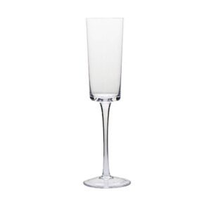 Vikko Decor- Orchid, Clear, champagne Flute Glass, 8 Oz