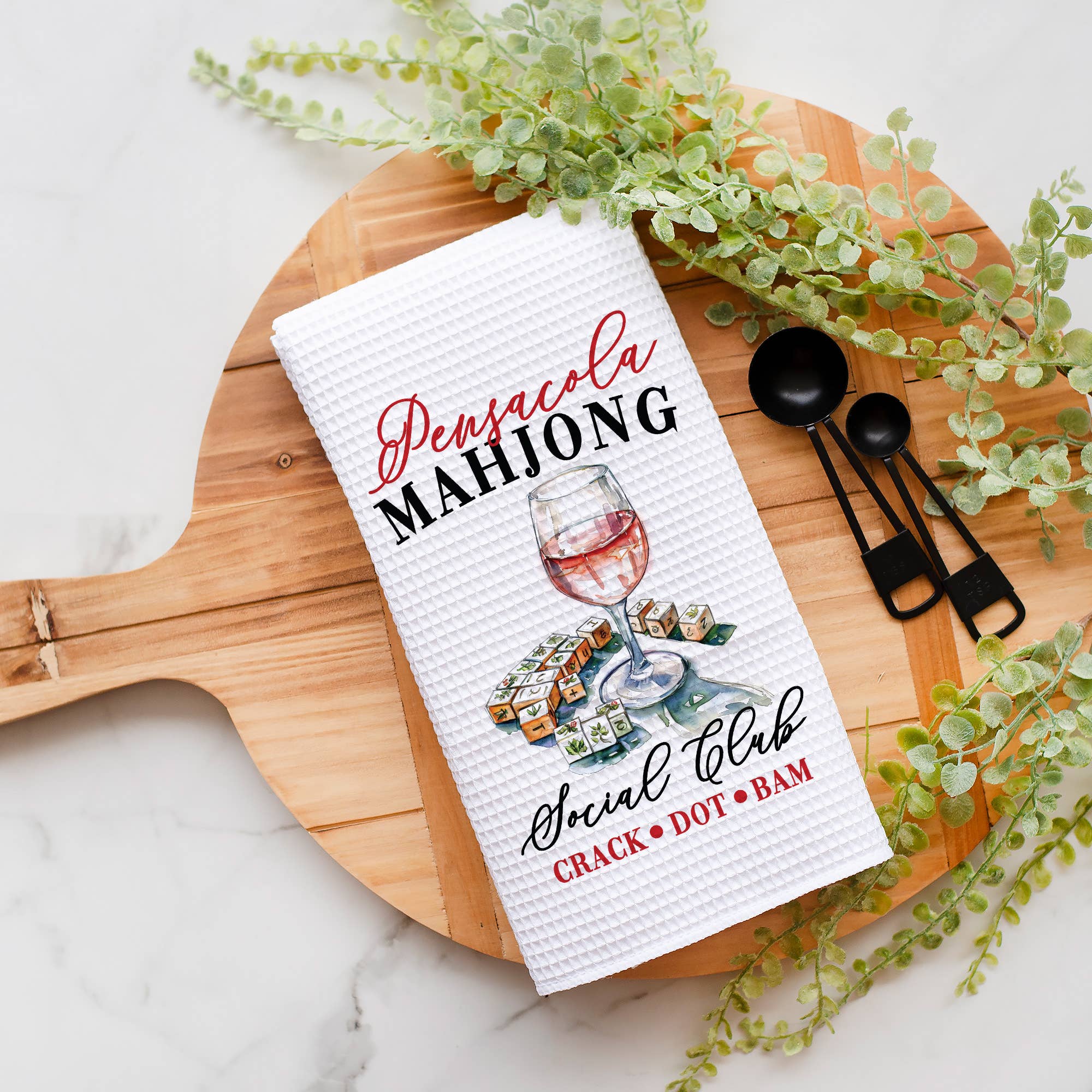 Canary Road Custom Mahjong Social Club Towel, Mahjong Tile Game Decor 1 Canary Road Custom Mahjong Social Club Towel, Mahjong Tile Game Decor