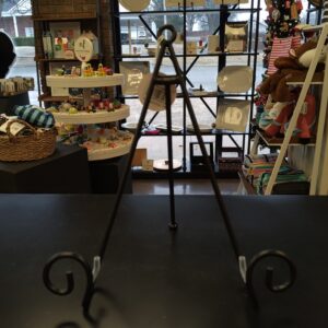 Happy Everything Black Large Plate Stand