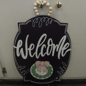 DK Black "Welcome" Hanger + Mini