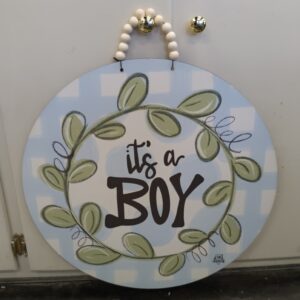 DK It's A Boy Door Hanger