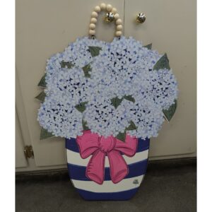 DK Hydrangea Jar Door Hanger