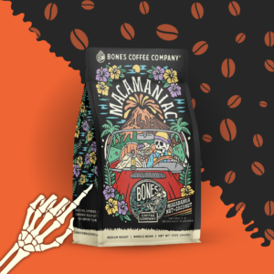Bones Macamaniac Flavored Coffee | 12oz | Whole Bean & Ground