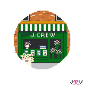 Jennifer Vallez JCrew Newsstand Needlepoint Canvas