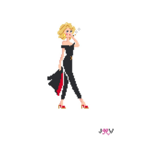 Jennifer Vallez  Bad Sandy Needlepoint Canvas