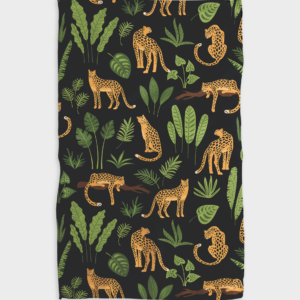 Geometry Catnap Tea Towel