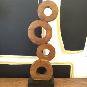 A&B Home Teak Sculpture 24" Tall