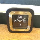 Zodax Clock Mark Lane Black Table 7x7