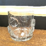 Zodax Celeste Glass Candle Holder, Clear