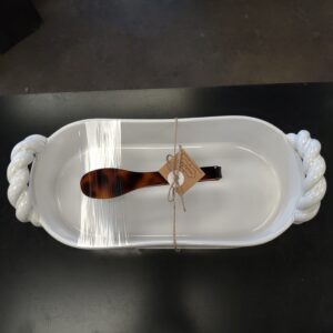 Mud Pie Ceramic Handle Bread Bowl