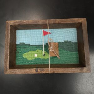 Golf Needlepoint Tray