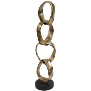 A&B Gold Chain Link Sculpture