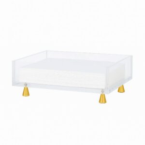 Maven Home Footed Guest Towel Holder, Gold