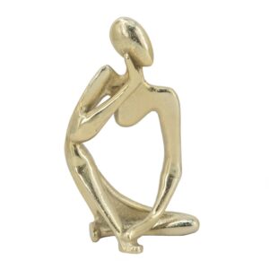 A&B Home Abstract Aluminum Human Figurine II - 6" x 4" x 11" - Gold