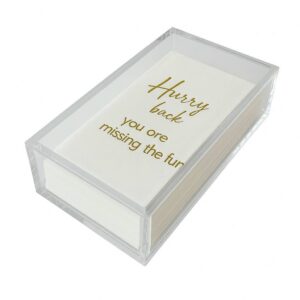 Guest Towel Napkins, Hurry Back