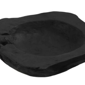A&B Home Teak Bowl Black 15" Wide