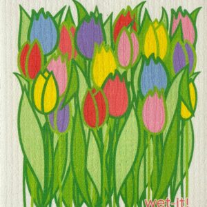 Tulip Field Swedish Cloth