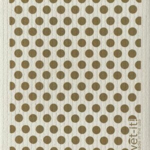 Dots and Dots Taupe Swedish Cloth