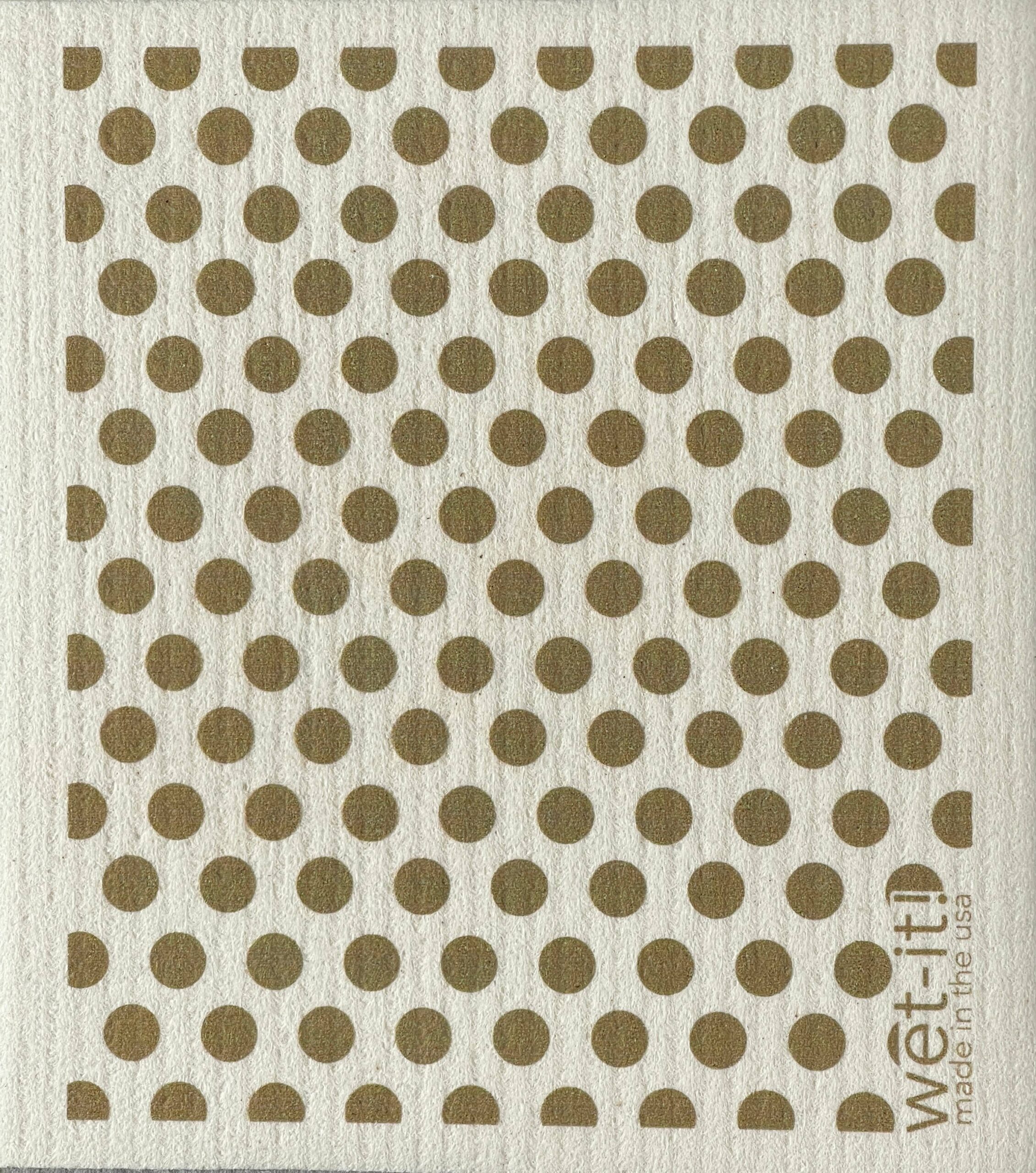 Dots and Dots Taupe Swedish Cloth 1 Dots and Dots Taupe Swedish Cloth