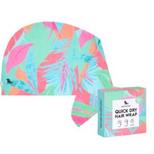 Dock & Bay Turban Hair Towel - For Home & The Beach - Super Absorbent, Quick Dry - Hot Tropics, One Size