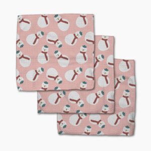 Snowman Dishcloth Set