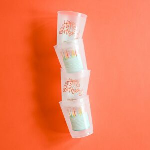 Happy Everything Sparkle Cake Frosted Cups Set of 10