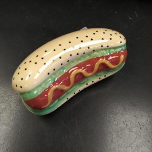 Nora Fleming Hand-Painted Mini: Chicago Dog (Hot Dog) A231