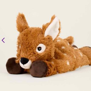 Warmies Laying Down Deer Stuffed Animals Brown