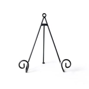 Happy Everything Black Large Plate Stand