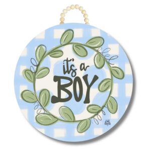 DK Design It's A Boy Door Hanger