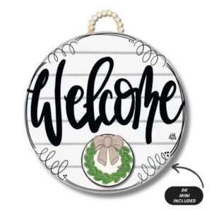 Averie Stokes 11 DK Shiplap "Welcome" Hanger + Mini