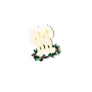 Happy Everything Mini Advent Wreath Attachment