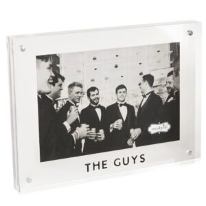 Mud Pie The Guys Acrylic Frame; 5 3/4 " x 7 3/4 "