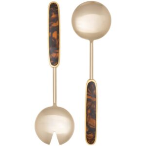 Danica Tortoiseshell Salad Servers Set of 2